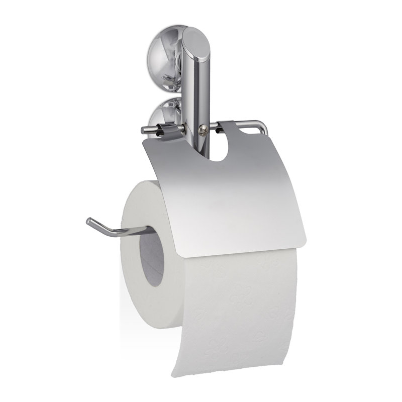 Relaxdays Suction Cup Wall Mounted Toilet Roll Holder Wayfair.co.uk
